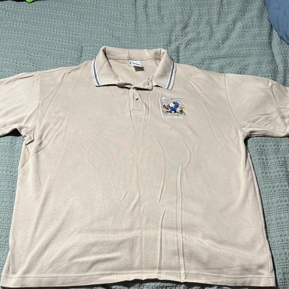 Vintage Embroidered Taz Logo Polo Shirt 👕 Lot